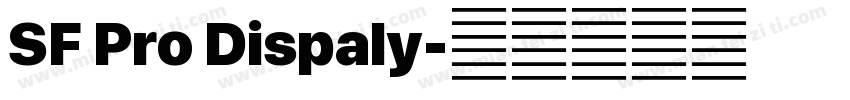 SF Pro Dispaly字体转换